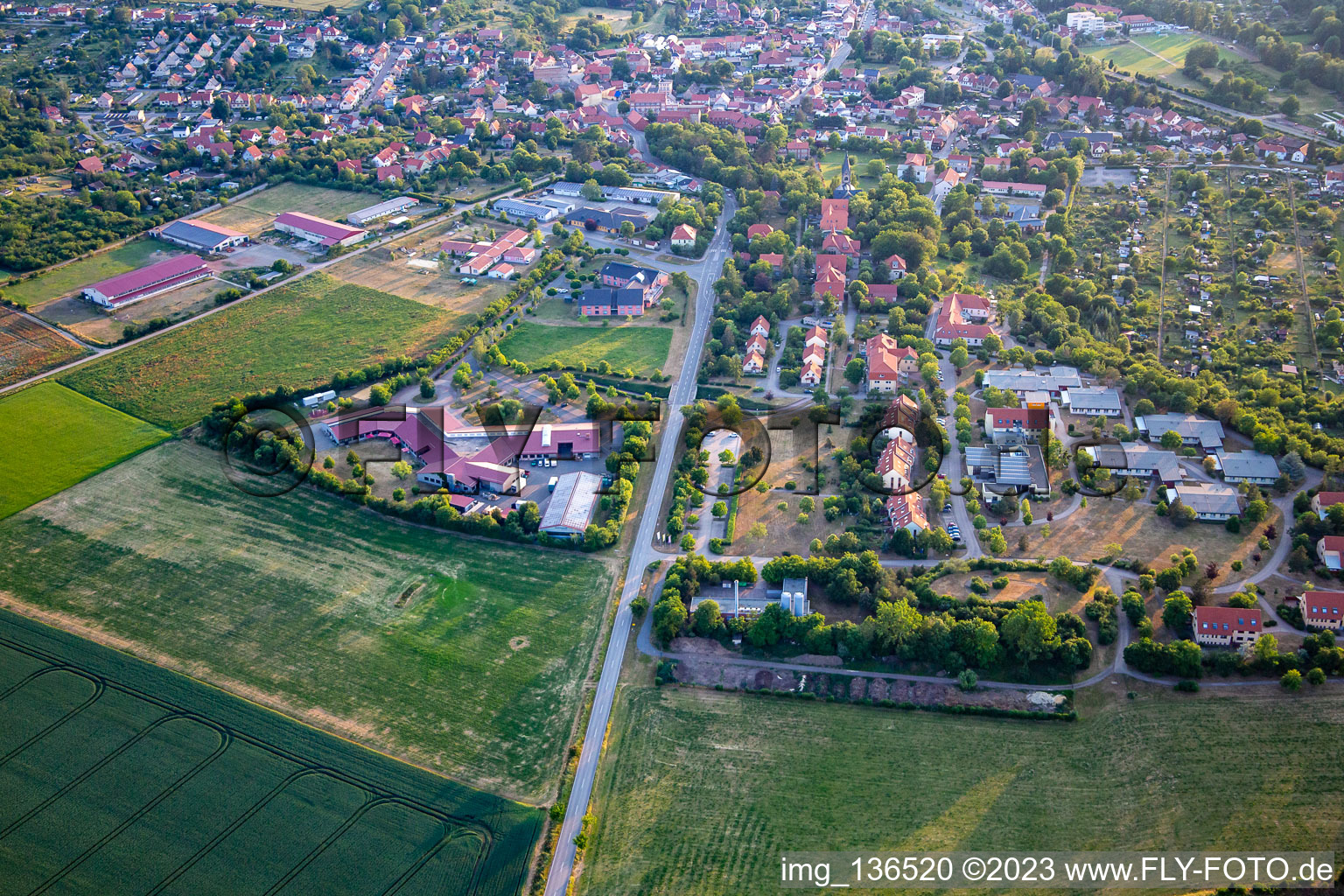 Vue aérienne de Travail d'équipe-wfbm-neinstedt à le quartier Neinstedt in Thale dans le département Saxe-Anhalt, Allemagne