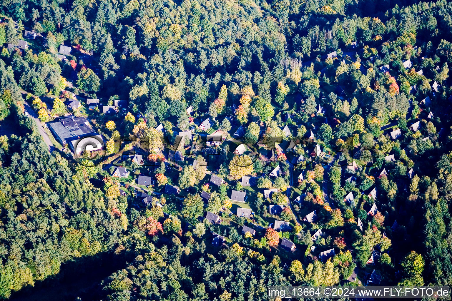 Vue aérienne de Village de vacances Eichwald à Silz dans le département Rhénanie-Palatinat, Allemagne