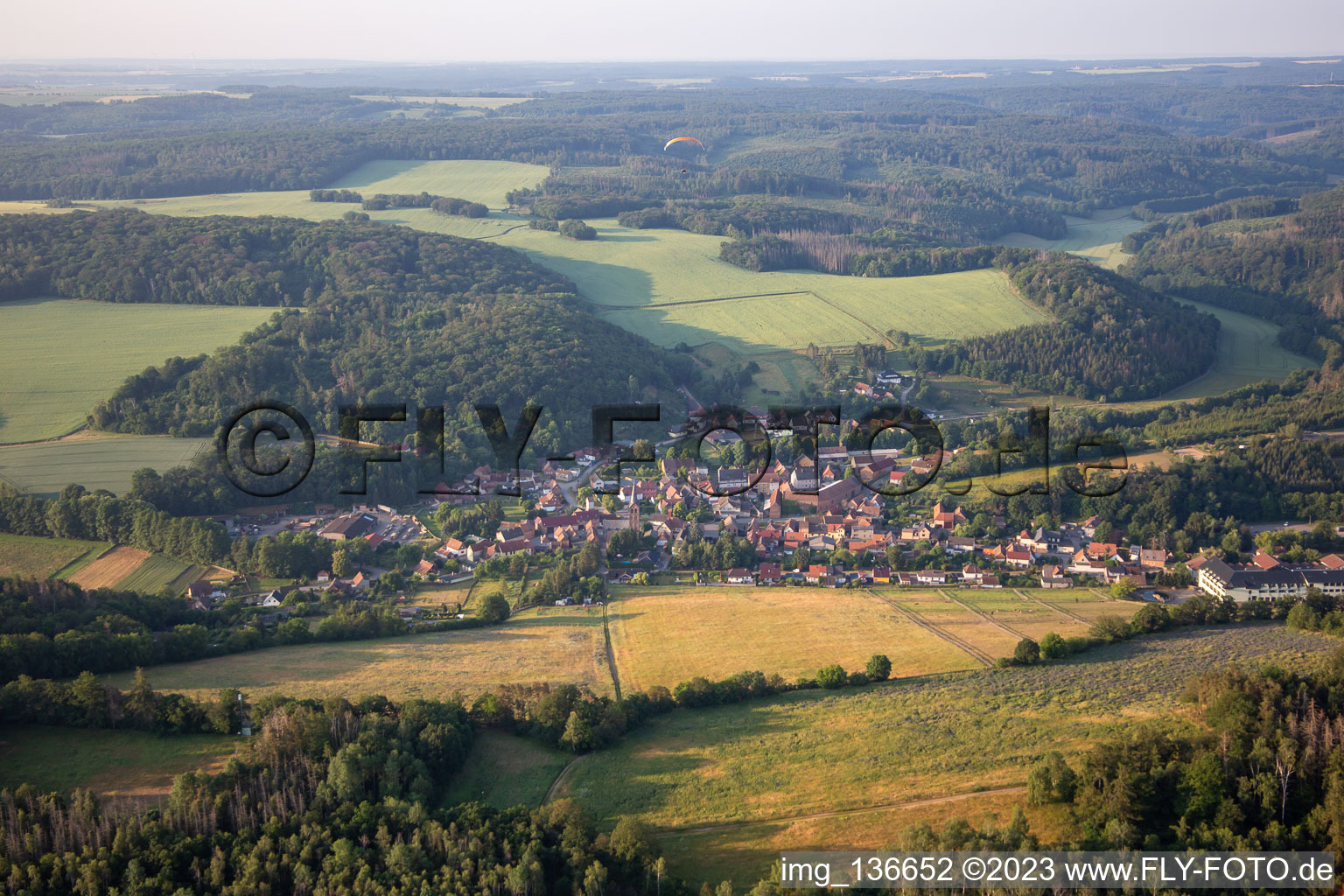 Vue aérienne de Quartier Stangerode in Arnstein dans le département Saxe-Anhalt, Allemagne