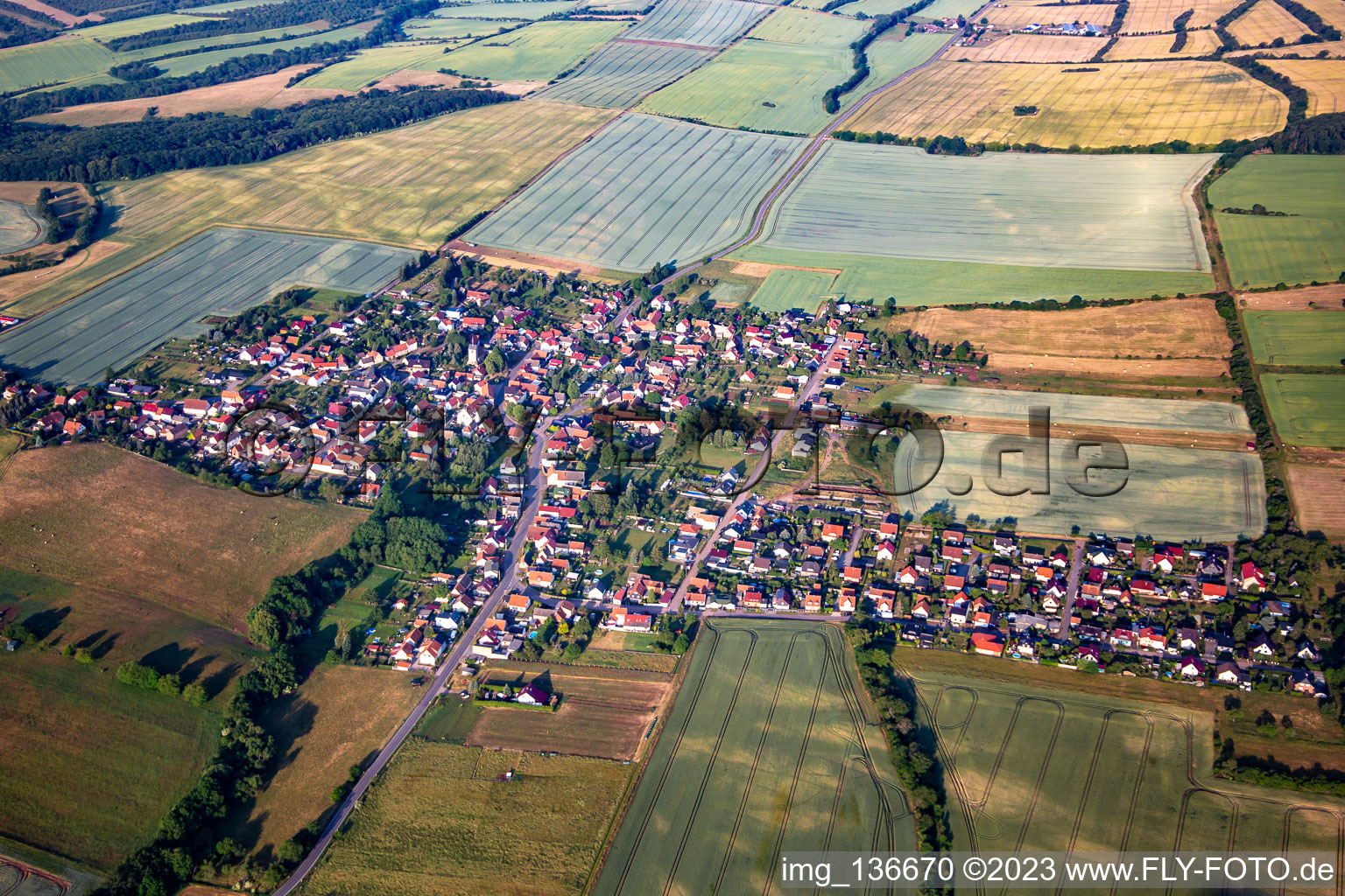 Vue aérienne de Quartier Lengefeld in Sangerhausen dans le département Saxe-Anhalt, Allemagne