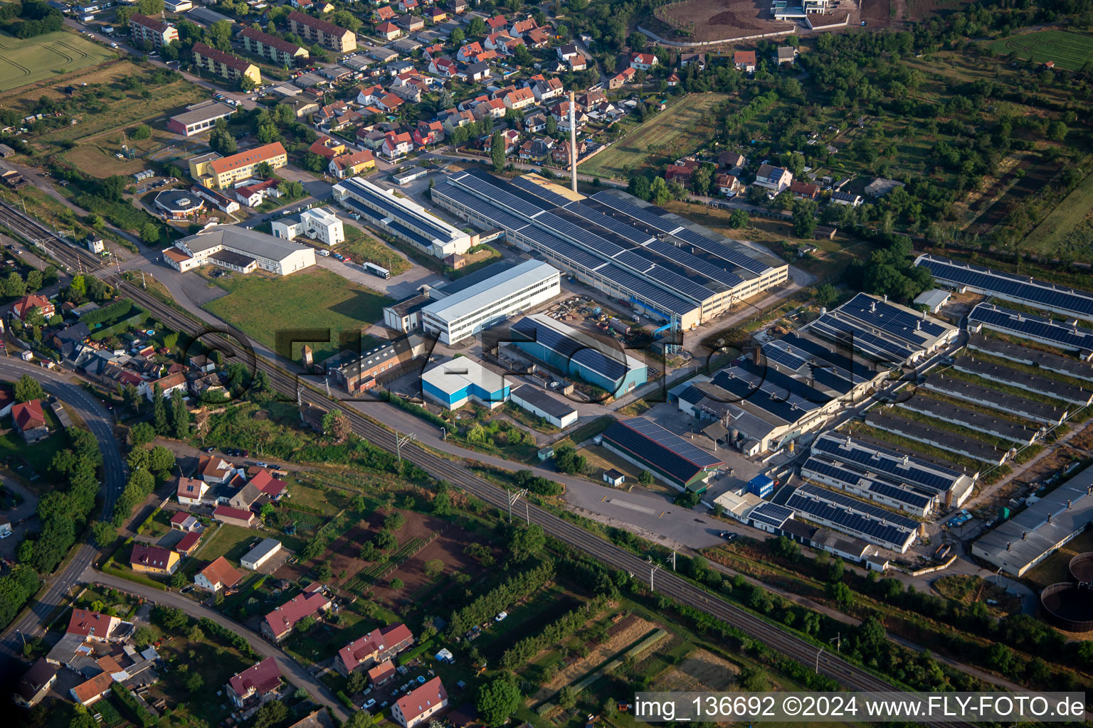 Vue aérienne de WM Agrar - Agriculture Wallhausen GmbH & Co.KG à Wallhausen dans le département Saxe-Anhalt, Allemagne