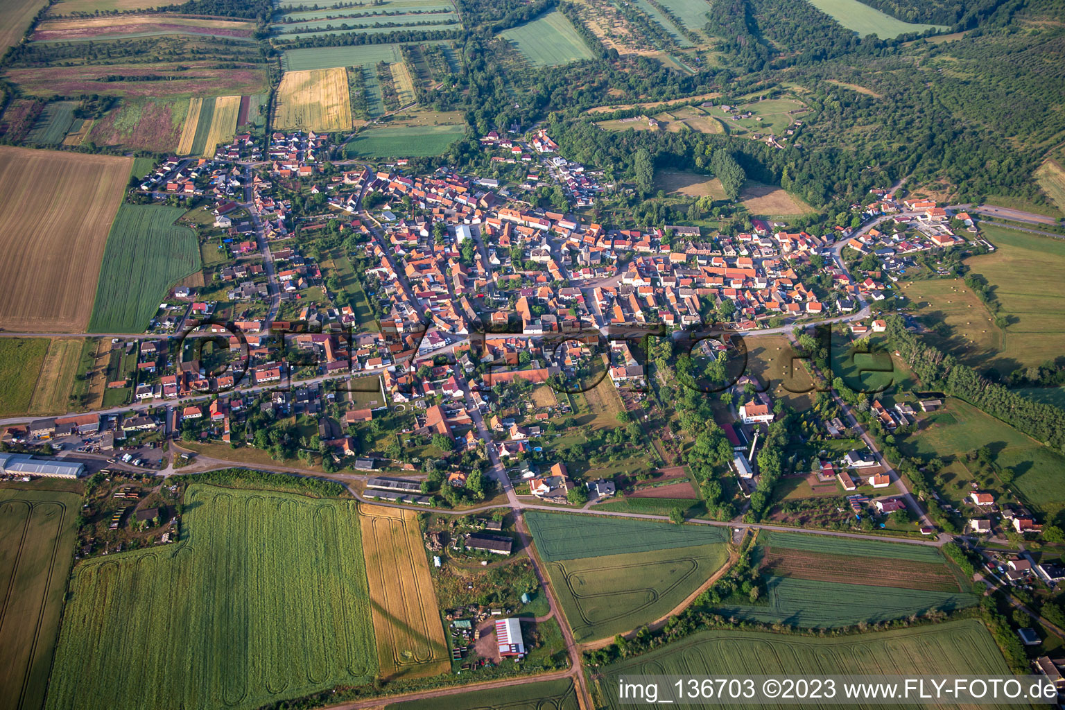Photographie aérienne de Quartier Tilleda in Kelbra dans le département Saxe-Anhalt, Allemagne