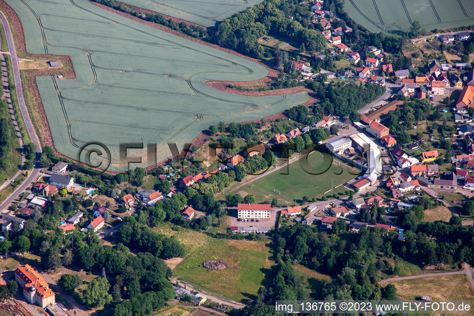 Photographie aérienne de Quartier Meisdorf in Falkenstein dans le département Saxe-Anhalt, Allemagne