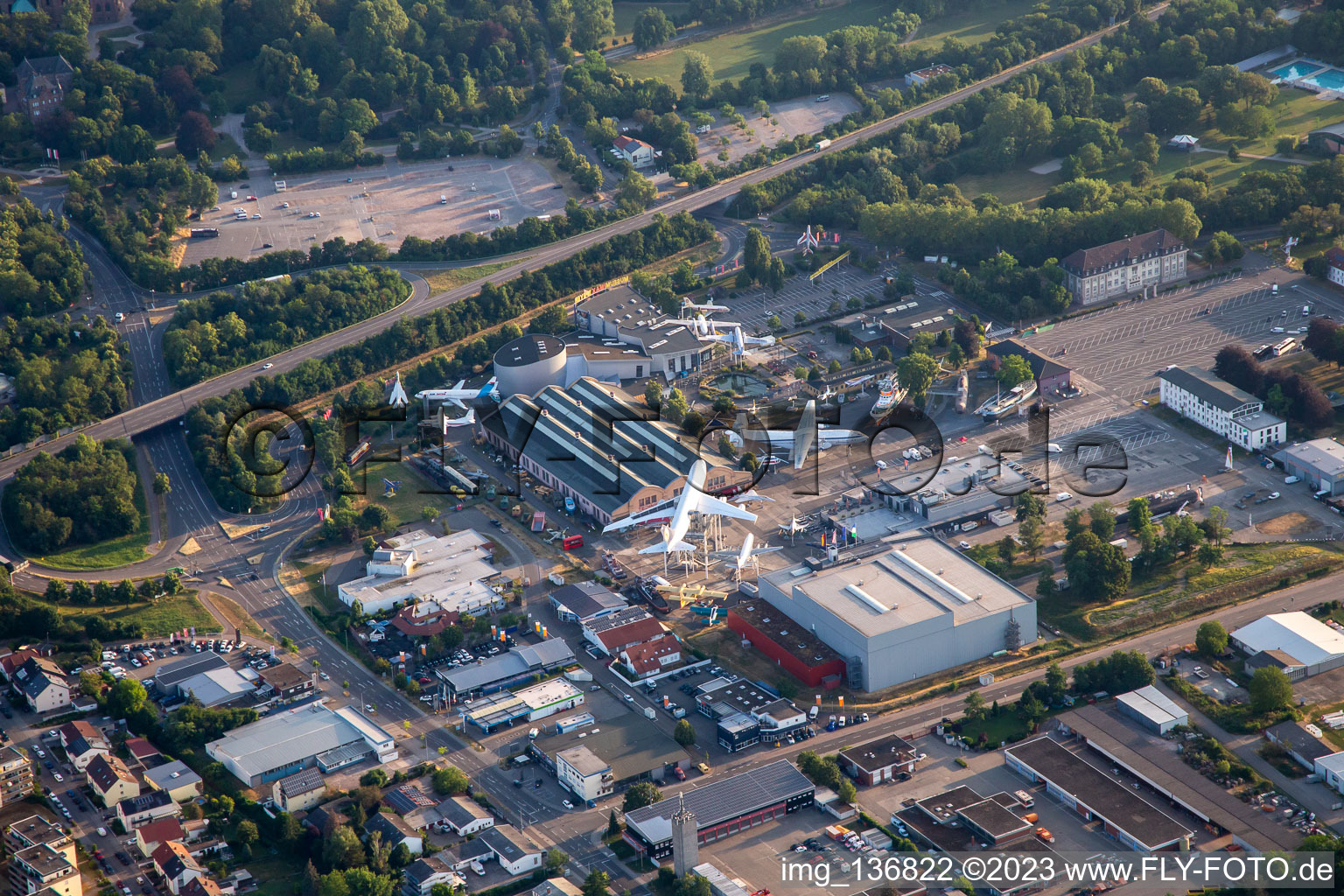 Photographie aérienne de Musée de la technologie Speyer à Speyer dans le département Rhénanie-Palatinat, Allemagne