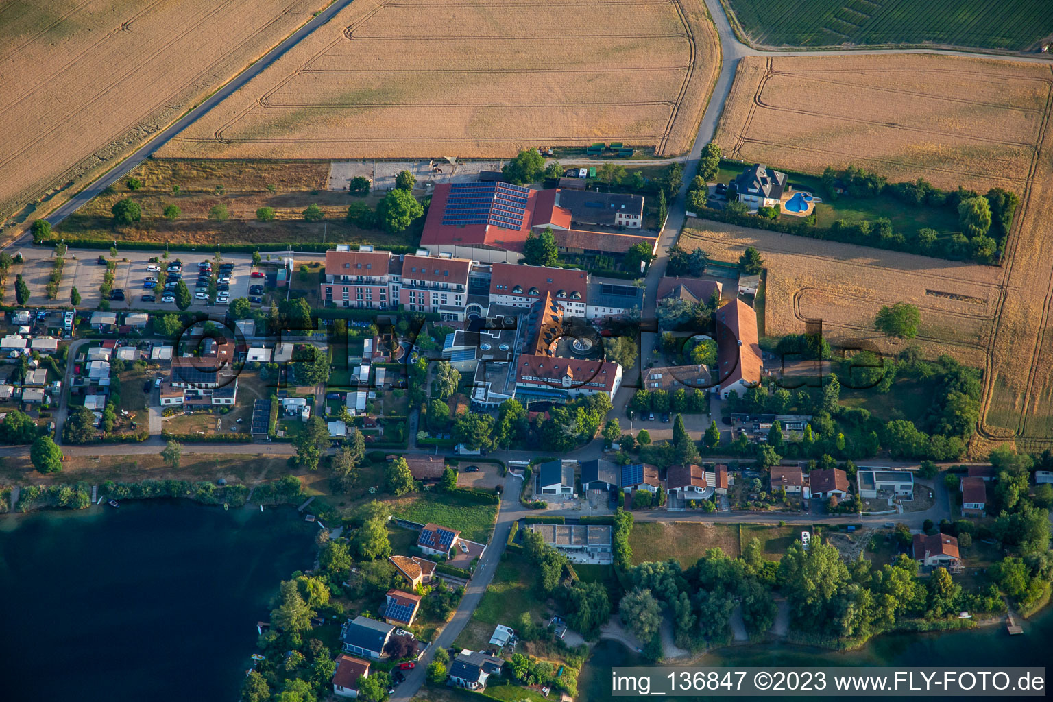 Vue aérienne de Hôtel Lindner Speyer à Binshof à Speyer dans le département Rhénanie-Palatinat, Allemagne