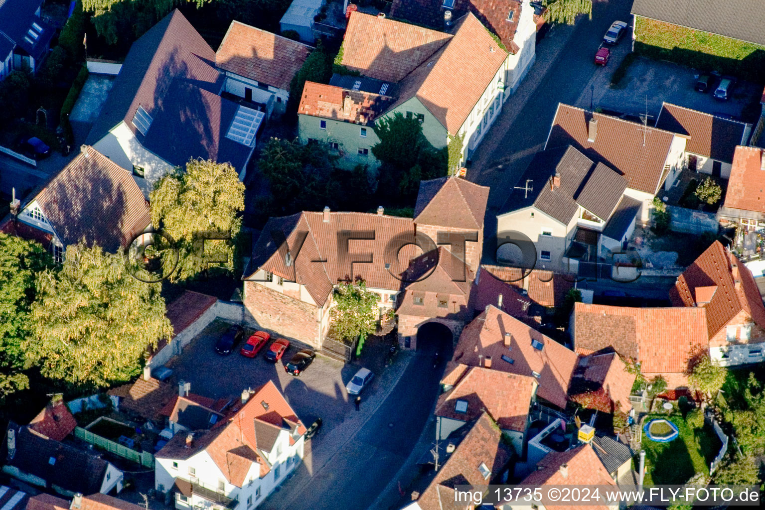 Vue aérienne de Quartier Billigheim in Billigheim-Ingenheim dans le département Rhénanie-Palatinat, Allemagne