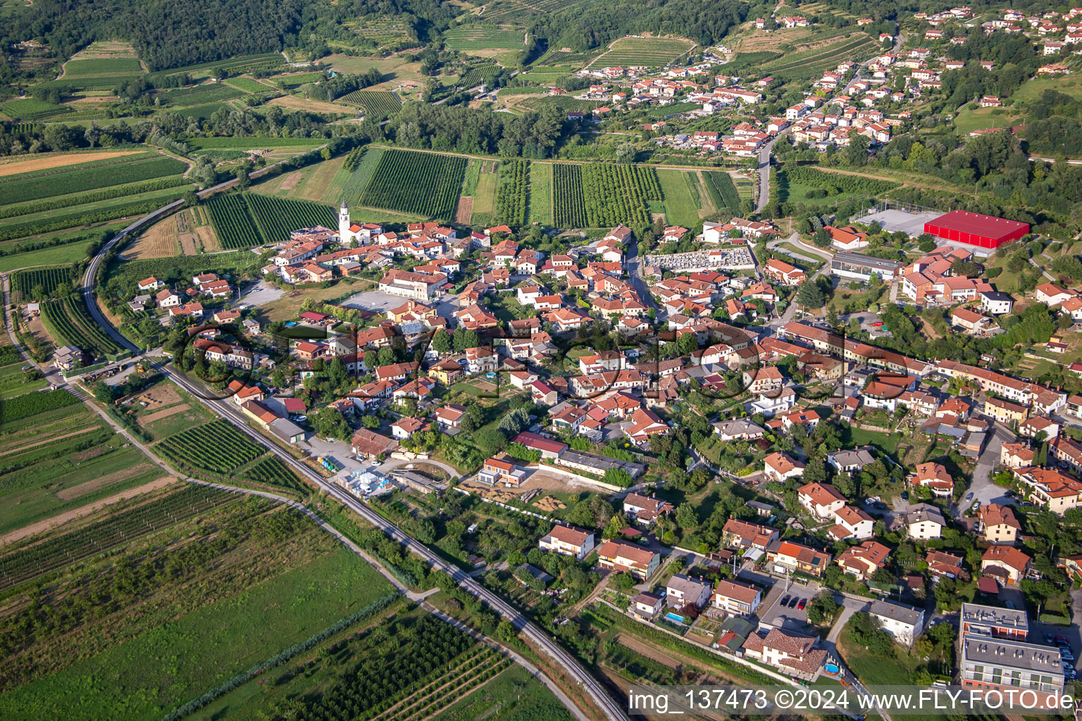 Photographie aérienne de Nova Gorica dans le département Slovénie, Slovénie