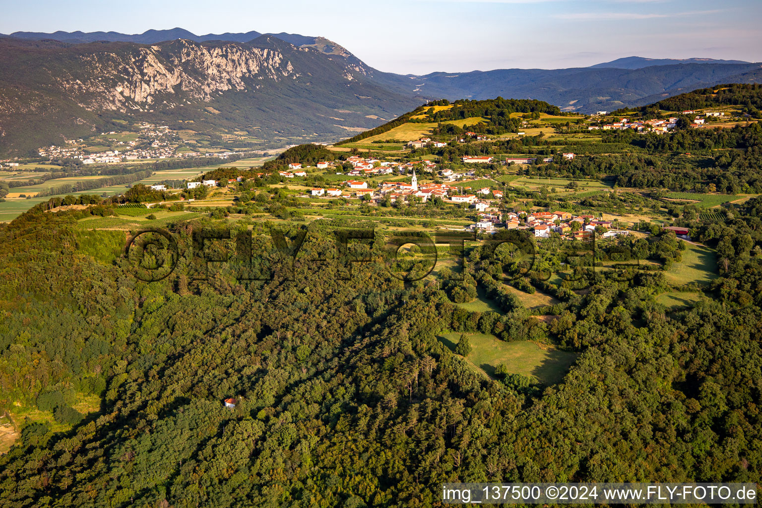 Photographie aérienne de Ajdovščina dans le département Slovénie, Slovénie