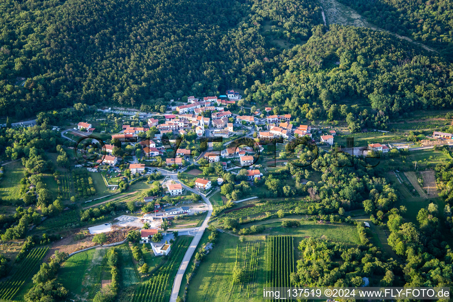 Ajdovščina dans le département Slovénie, Slovénie vue du ciel