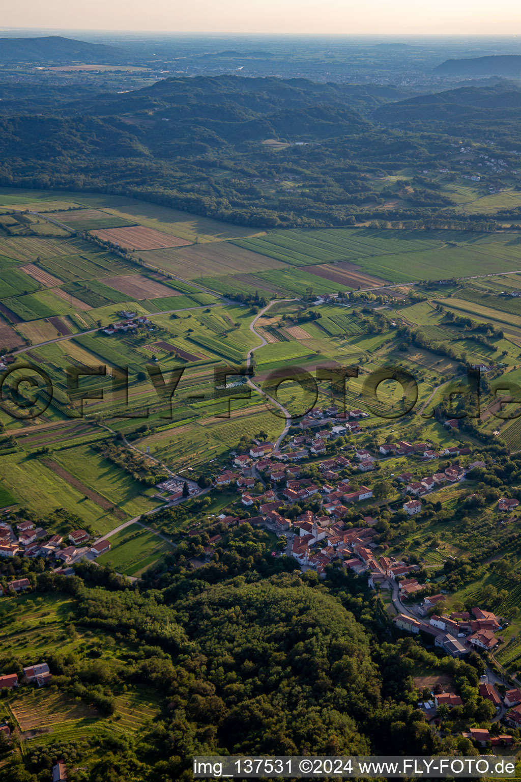 Nova Gorica dans le département Slovénie, Slovénie vue d'en haut