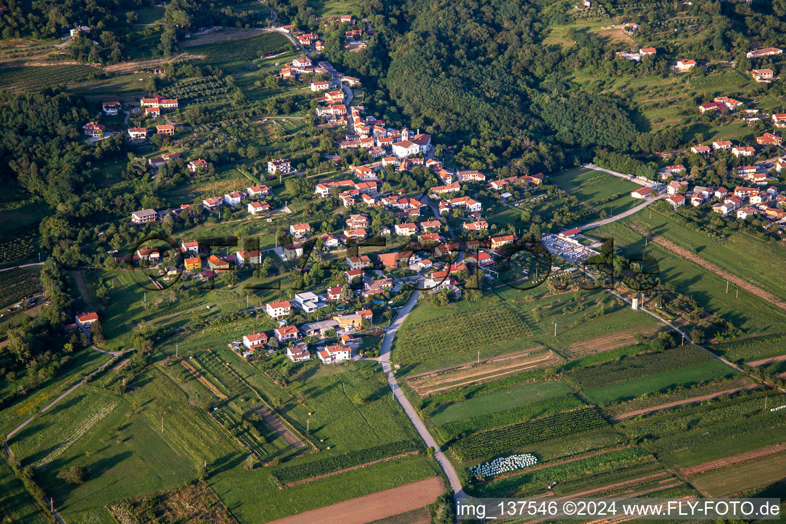 Nova Gorica dans le département Slovénie, Slovénie depuis l'avion