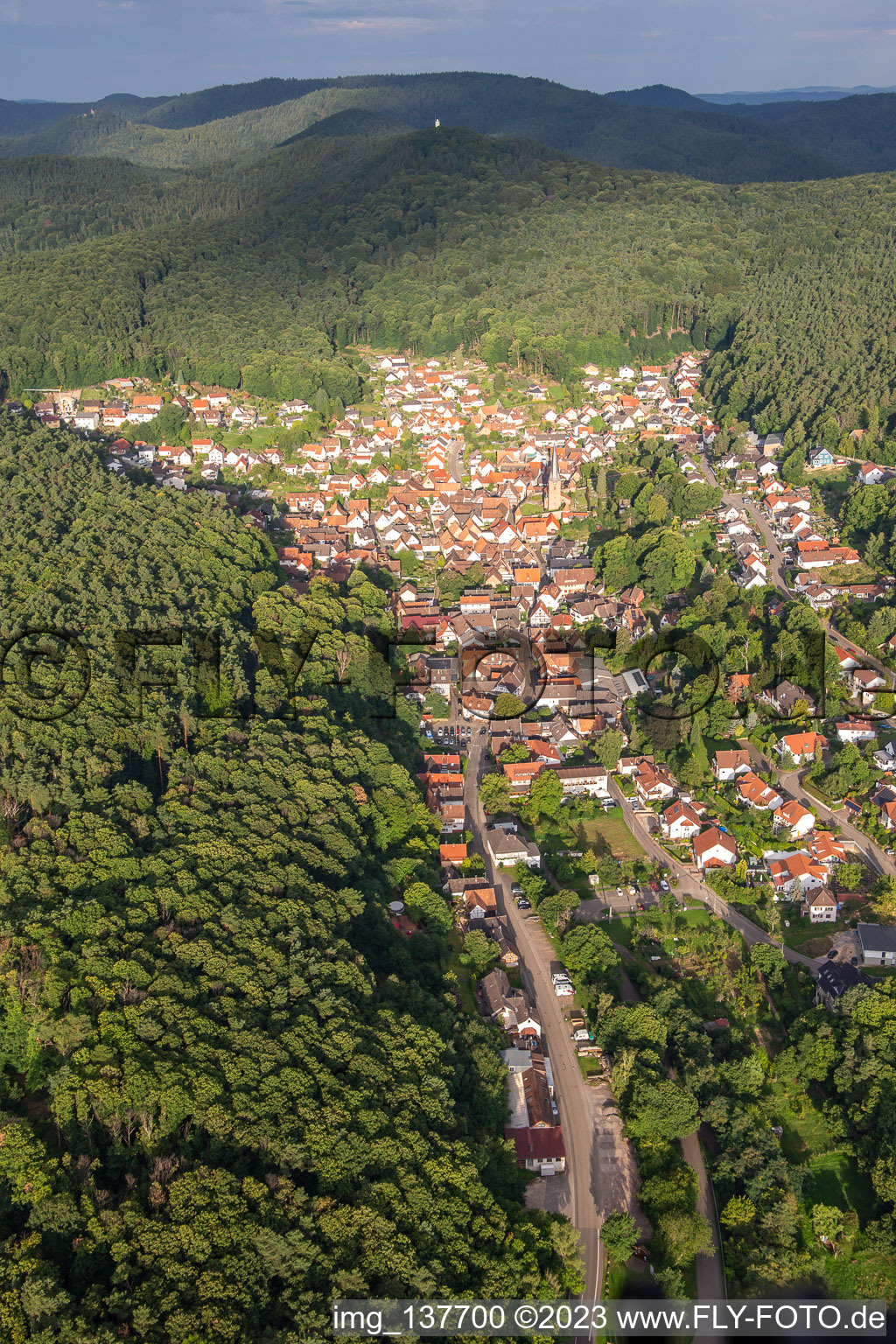 Photographie aérienne de De l'est à Dörrenbach dans le département Rhénanie-Palatinat, Allemagne