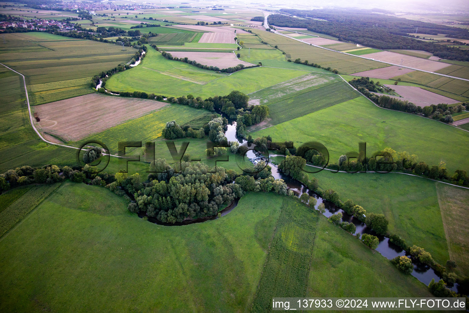 Vue aérienne de Plateforme ULM à Kogenheim dans le département Bas Rhin, France