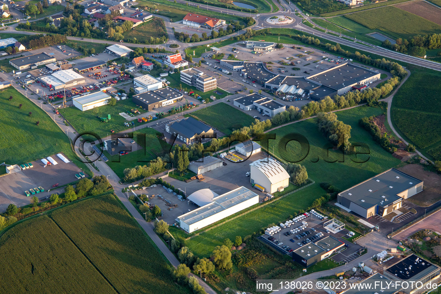 Vue aérienne de Comptoir agricole | MARLENHEIM à Marlenheim dans le département Bas Rhin, France