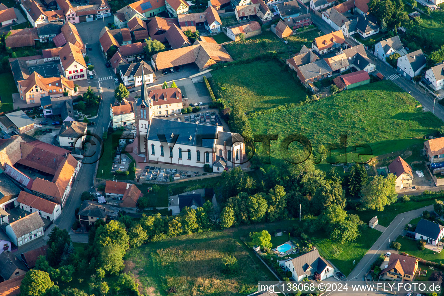 Photographie aérienne de Uhlwiller dans le département Bas Rhin, France