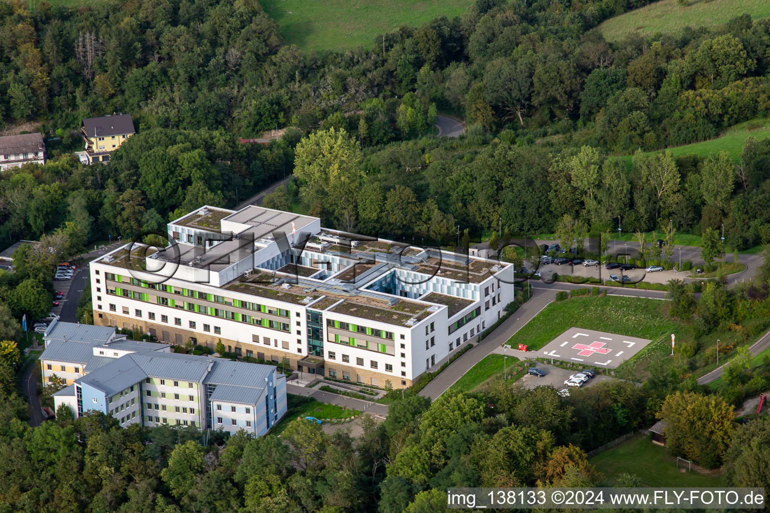 Vue aérienne de Centre de santé Glantal à Meisenheim dans le département Rhénanie-Palatinat, Allemagne