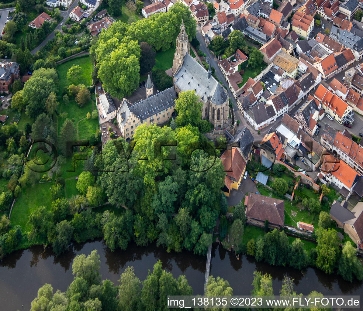 Vue aérienne de Église du château Meisenheim à Meisenheim dans le département Rhénanie-Palatinat, Allemagne