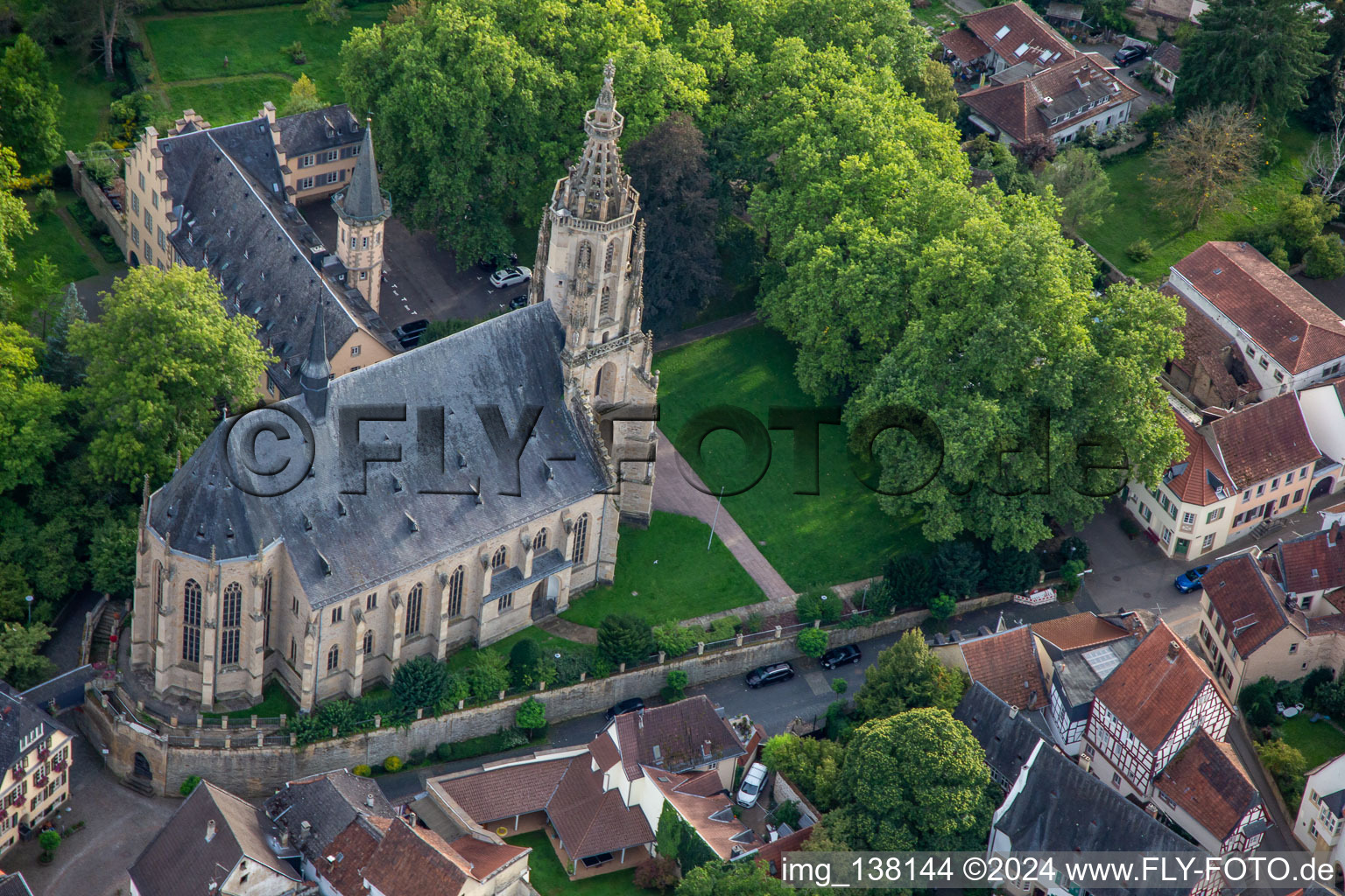 Photographie aérienne de Église du château Meisenheim à Meisenheim dans le département Rhénanie-Palatinat, Allemagne