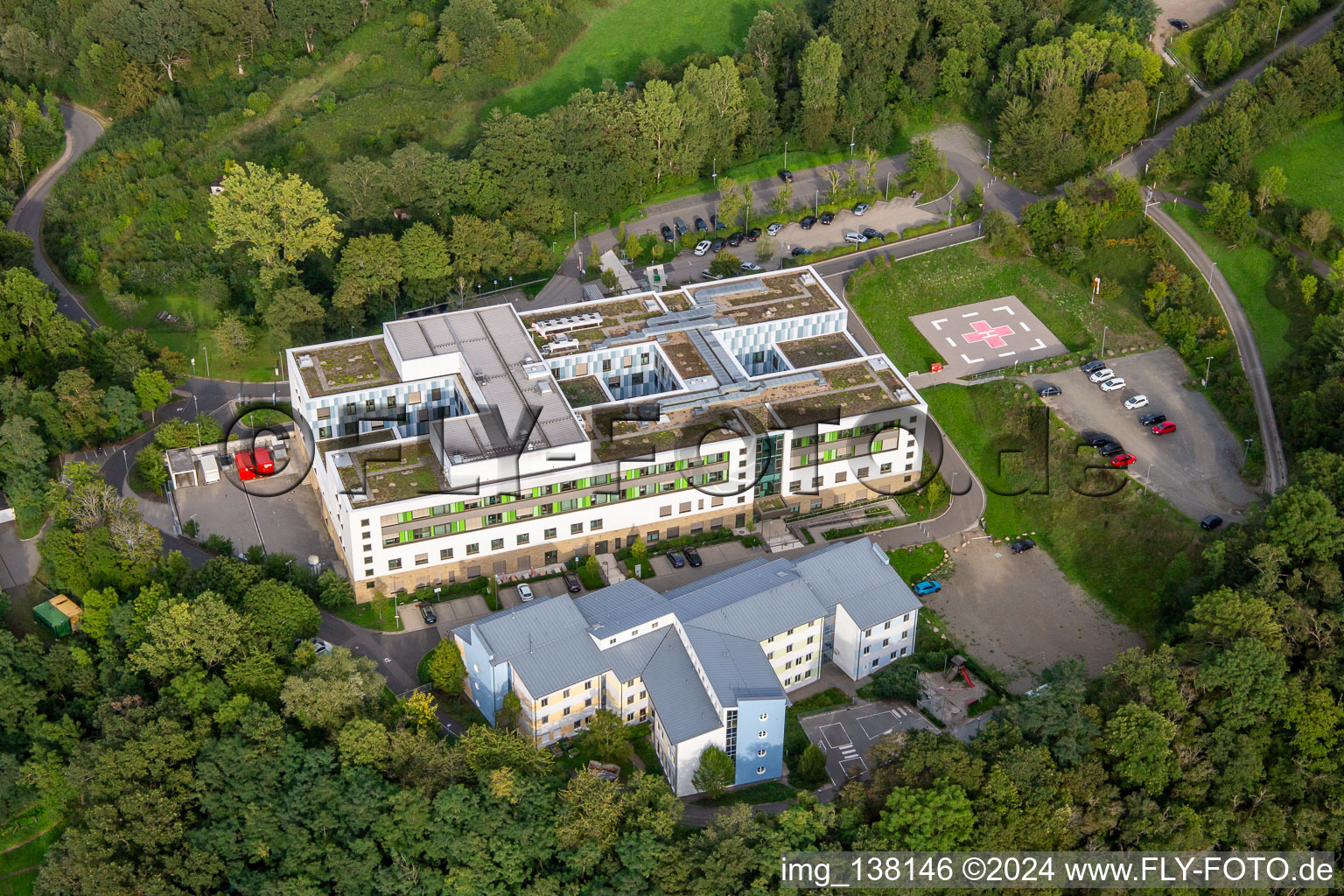 Vue aérienne de Centre de santé Glantal à Meisenheim dans le département Rhénanie-Palatinat, Allemagne