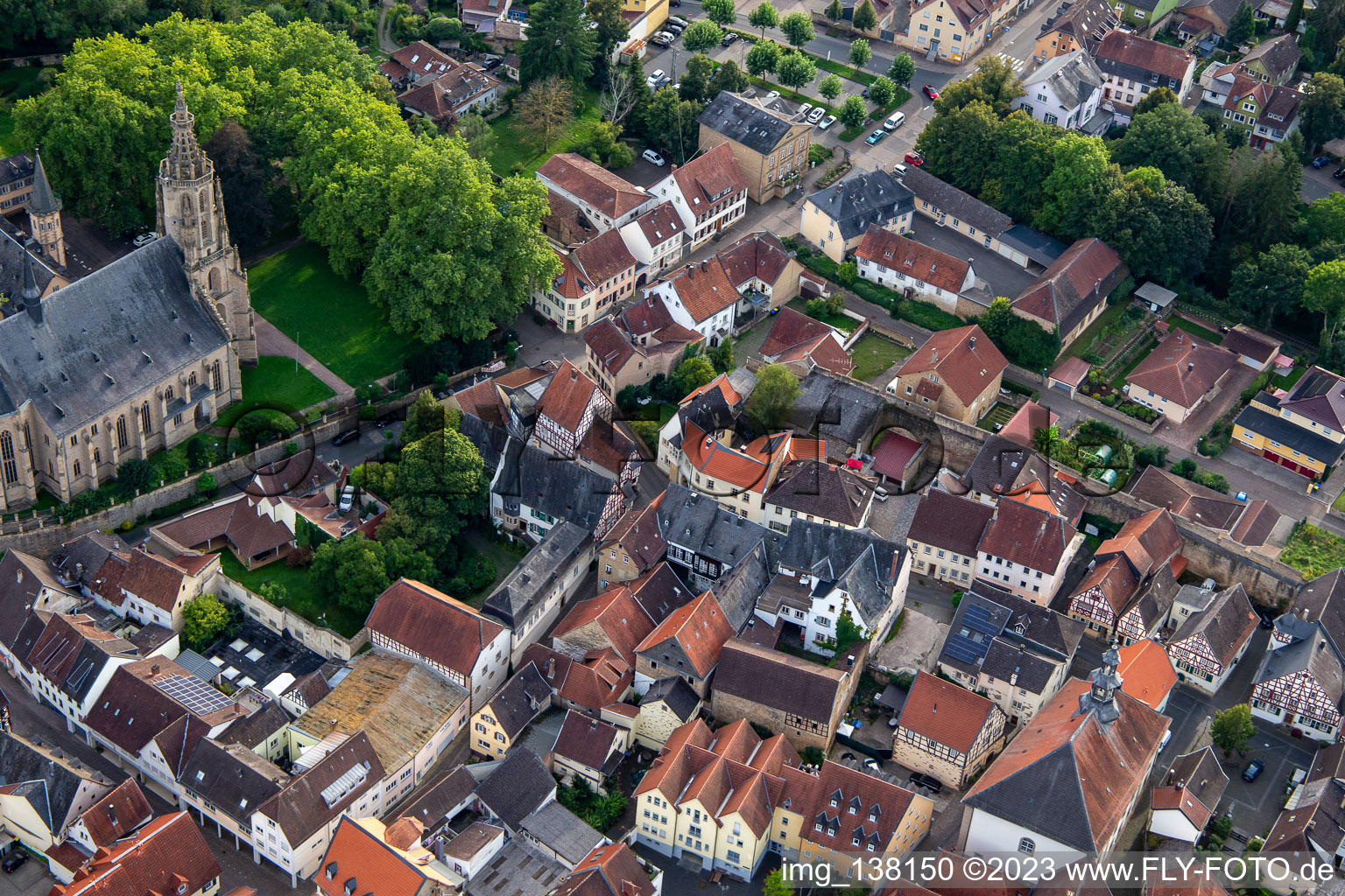 Vue aérienne de Obergasse x Hammelgasse à Meisenheim dans le département Rhénanie-Palatinat, Allemagne