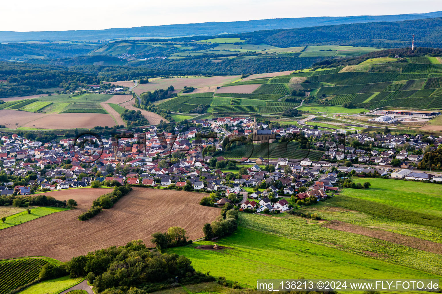 Photographie aérienne de Du sud-est à Waldböckelheim dans le département Rhénanie-Palatinat, Allemagne