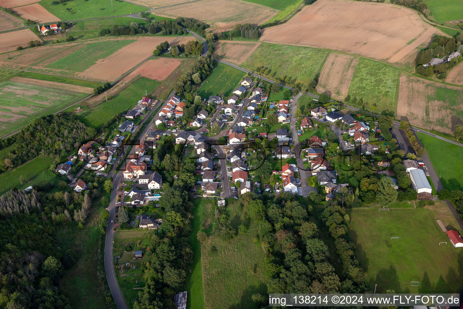 Vue aérienne de Colonie à Schloßböckelheim dans le département Rhénanie-Palatinat, Allemagne