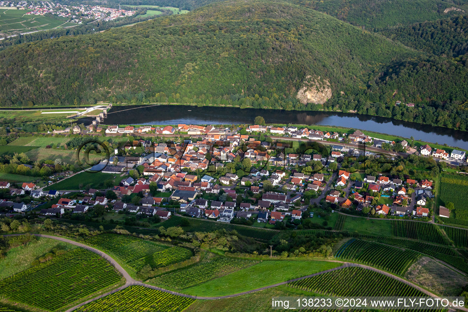 Photographie aérienne de De l'ouest à Niederhausen dans le département Rhénanie-Palatinat, Allemagne