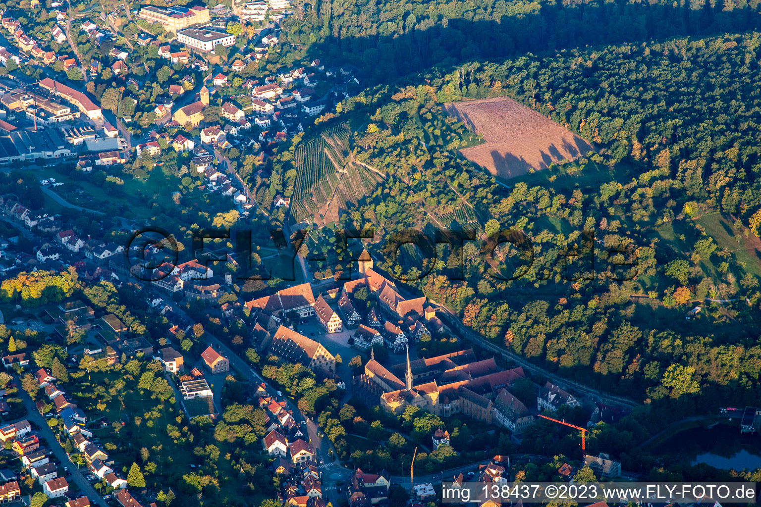Vue aérienne de Monastère Maulbronn à Maulbronn dans le département Bade-Wurtemberg, Allemagne