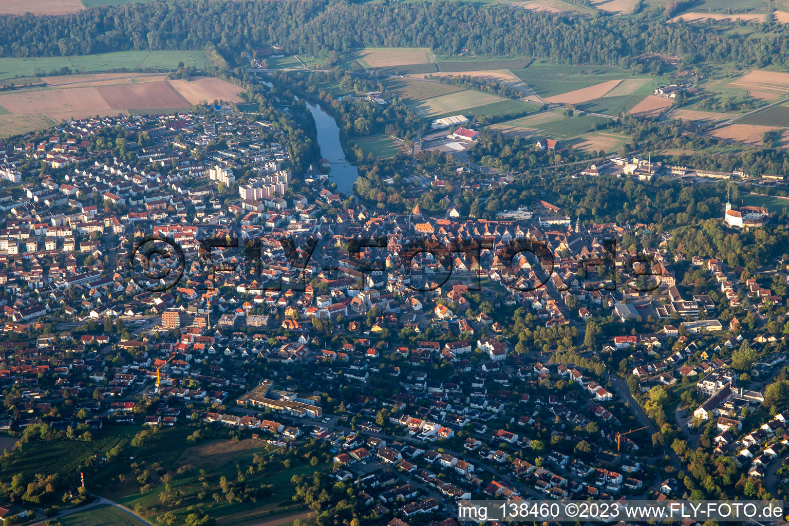 Vue aérienne de Du nord à Vaihingen an der Enz dans le département Bade-Wurtemberg, Allemagne