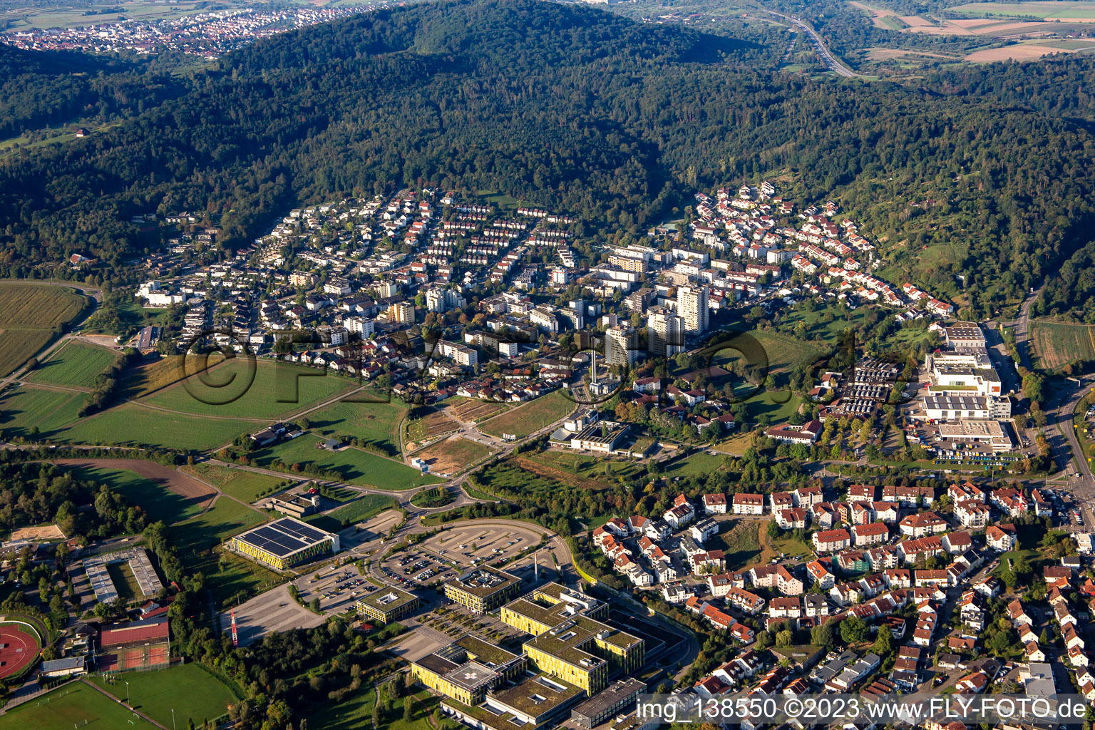 Vue aérienne de Quartier Schelmenholz in Winnenden dans le département Bade-Wurtemberg, Allemagne