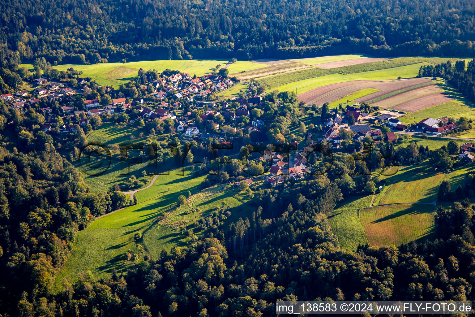 Vue aérienne de Quartier Waldenweiler in Althütte dans le département Bade-Wurtemberg, Allemagne