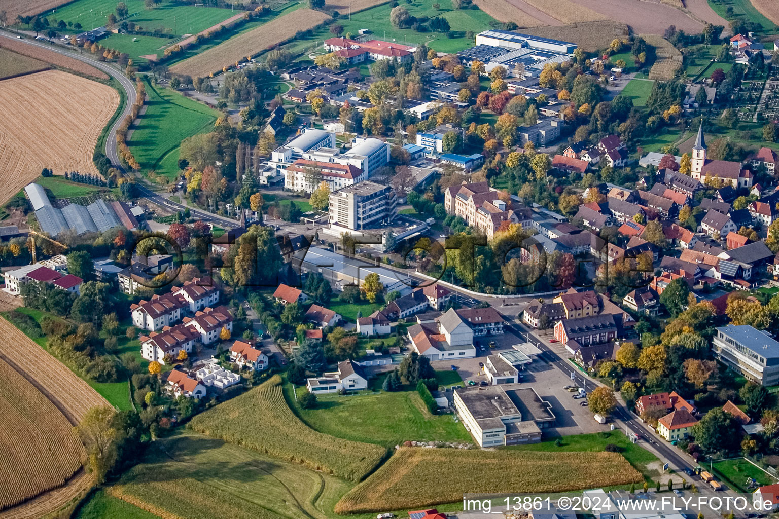 Vue aérienne de Quartier Kork in Kehl dans le département Bade-Wurtemberg, Allemagne