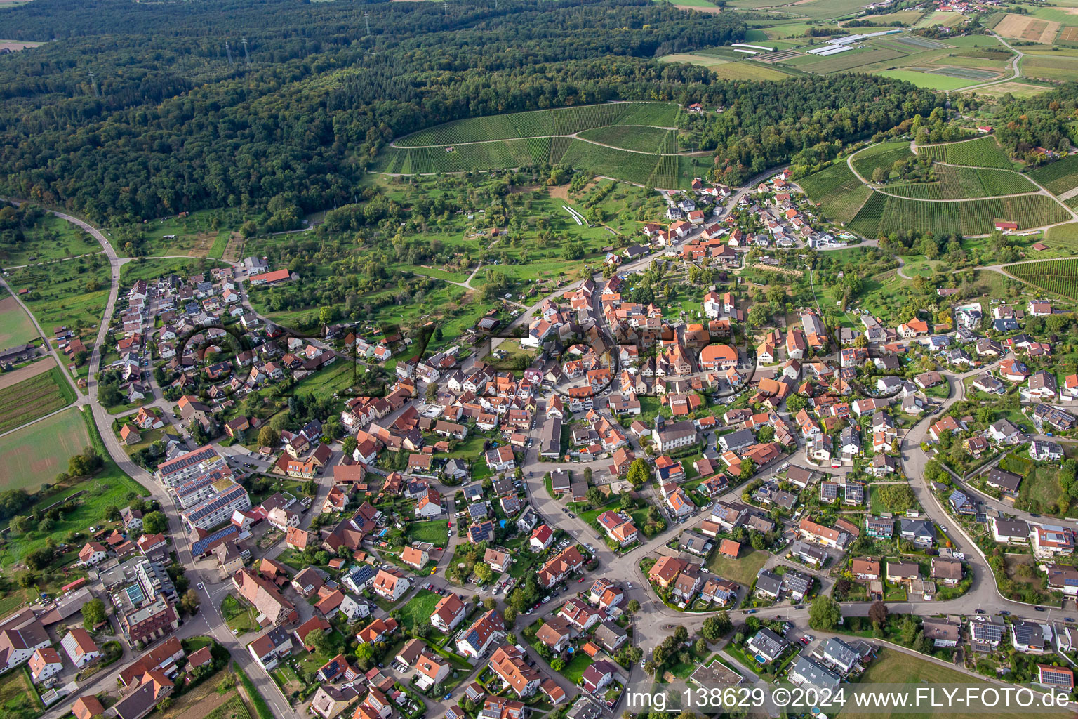 Photographie aérienne de Quartier Winzerhausen in Großbottwar dans le département Bade-Wurtemberg, Allemagne