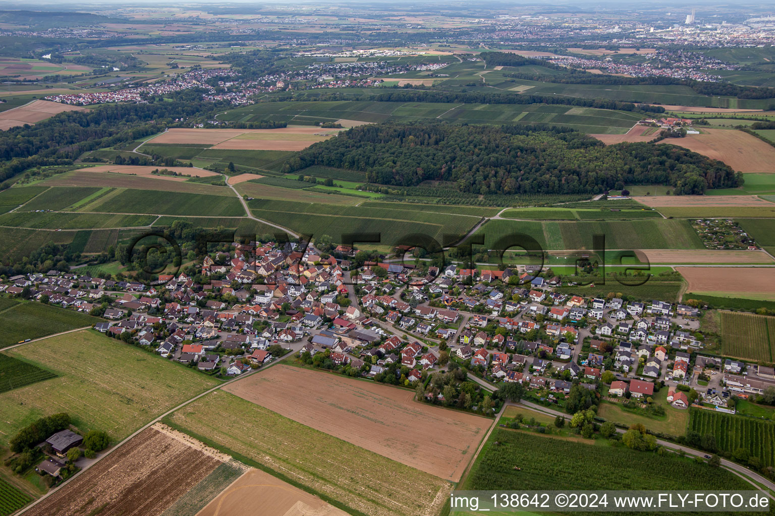 Vue aérienne de Quartier Schozach in Ilsfeld dans le département Bade-Wurtemberg, Allemagne