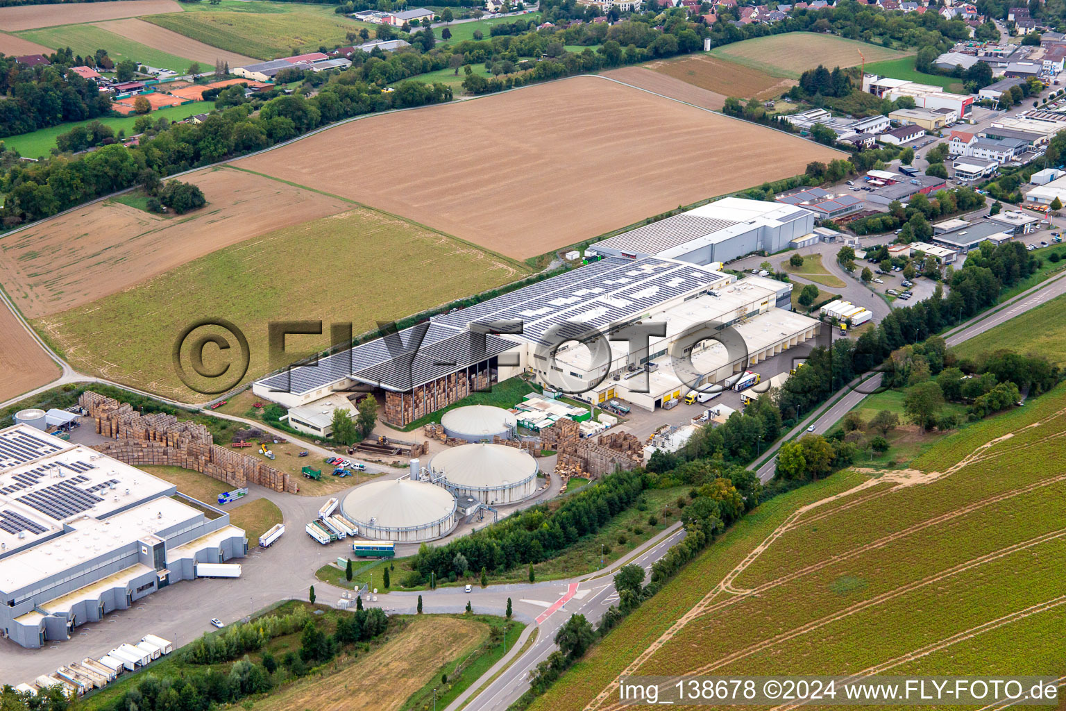 Vue aérienne de Wild GMBH à Eppingen dans le département Bade-Wurtemberg, Allemagne