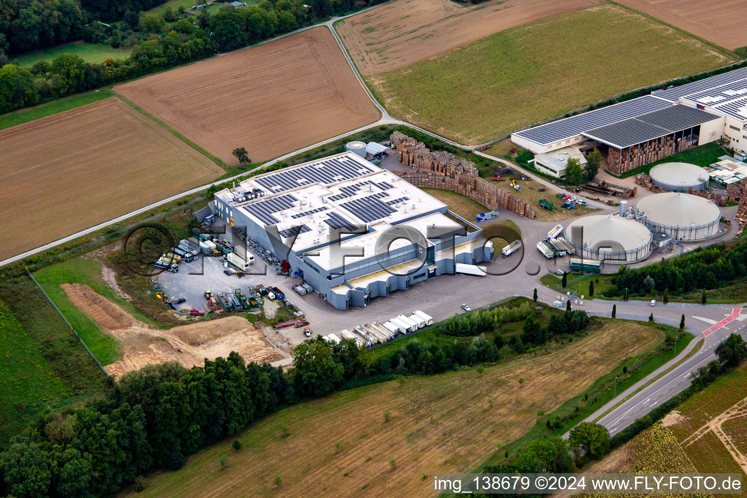 Vue aérienne de Wild GMBH à Eppingen dans le département Bade-Wurtemberg, Allemagne