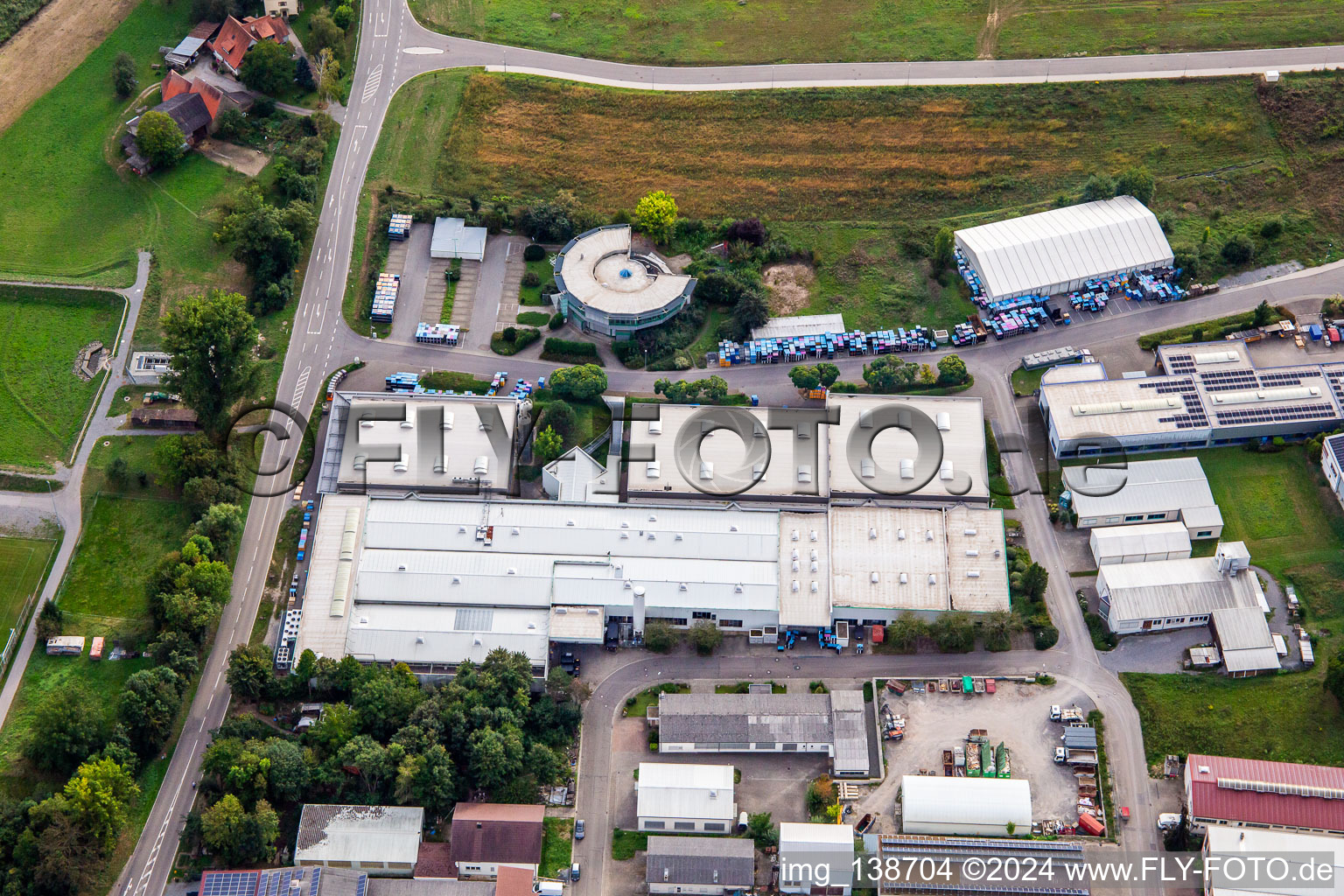 Vue aérienne de Utescheny à Zaisenhausen dans le département Bade-Wurtemberg, Allemagne