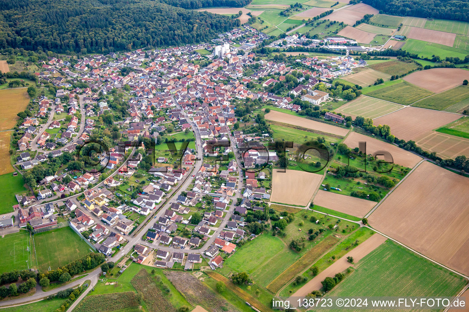 Photographie aérienne de Quartier Neibsheim in Bretten dans le département Bade-Wurtemberg, Allemagne