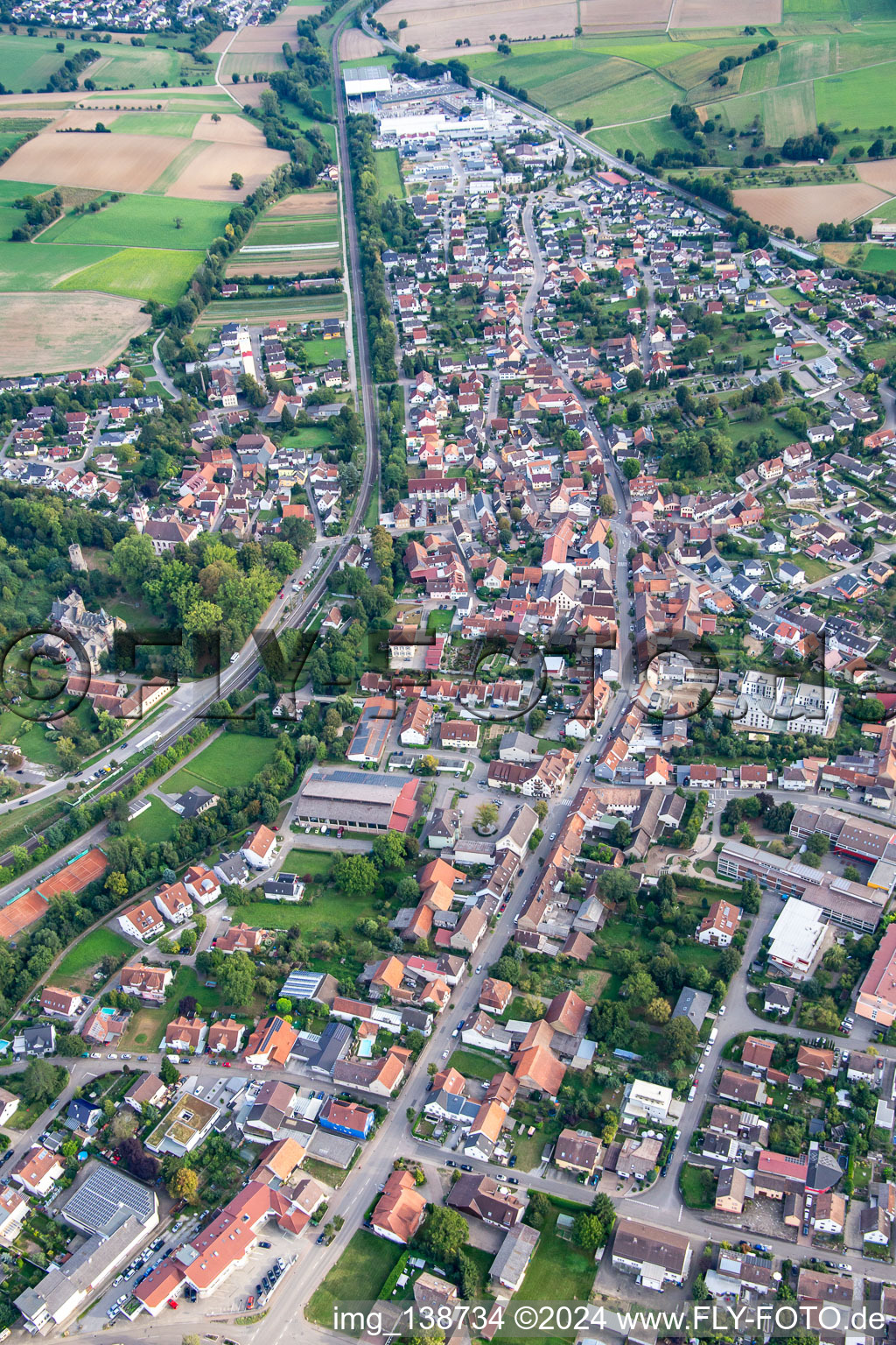 Image drone de Gondelsheim dans le département Bade-Wurtemberg, Allemagne