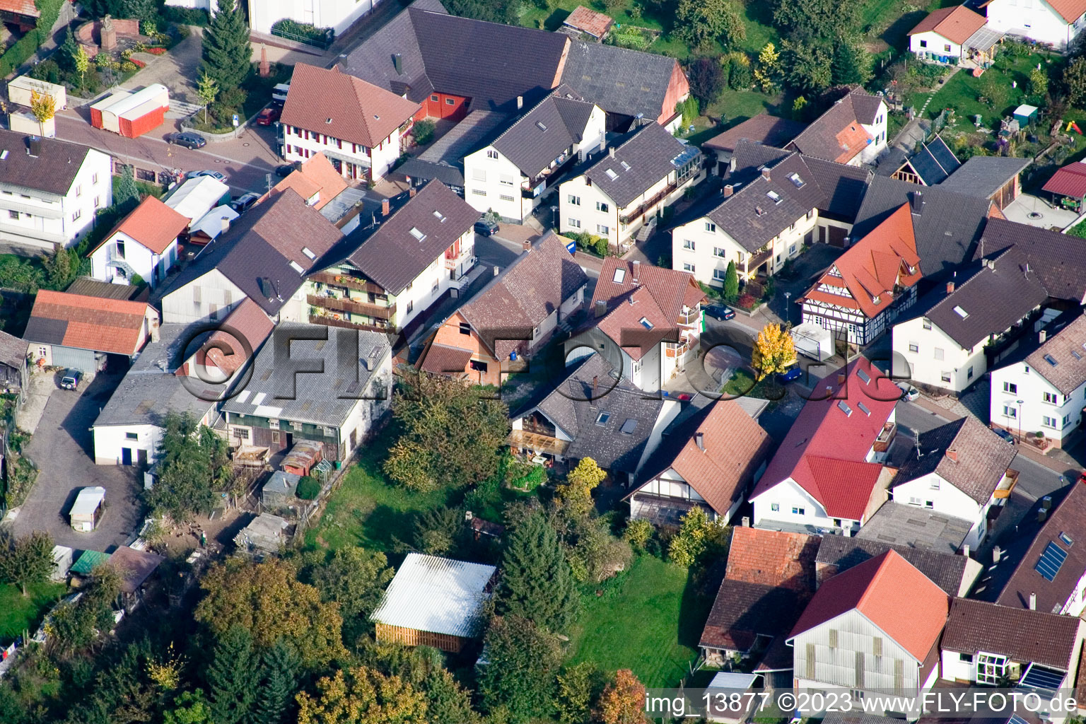 Quartier Urloffen in Appenweier dans le département Bade-Wurtemberg, Allemagne d'en haut
