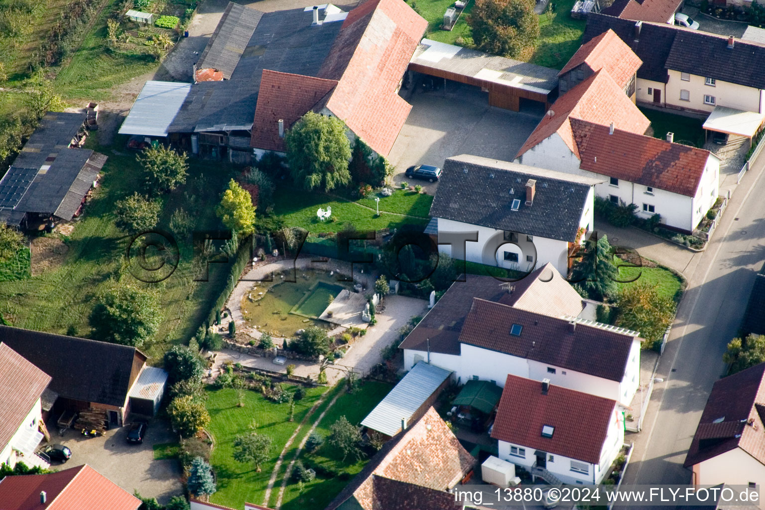 Quartier Urloffen in Appenweier dans le département Bade-Wurtemberg, Allemagne depuis l'avion