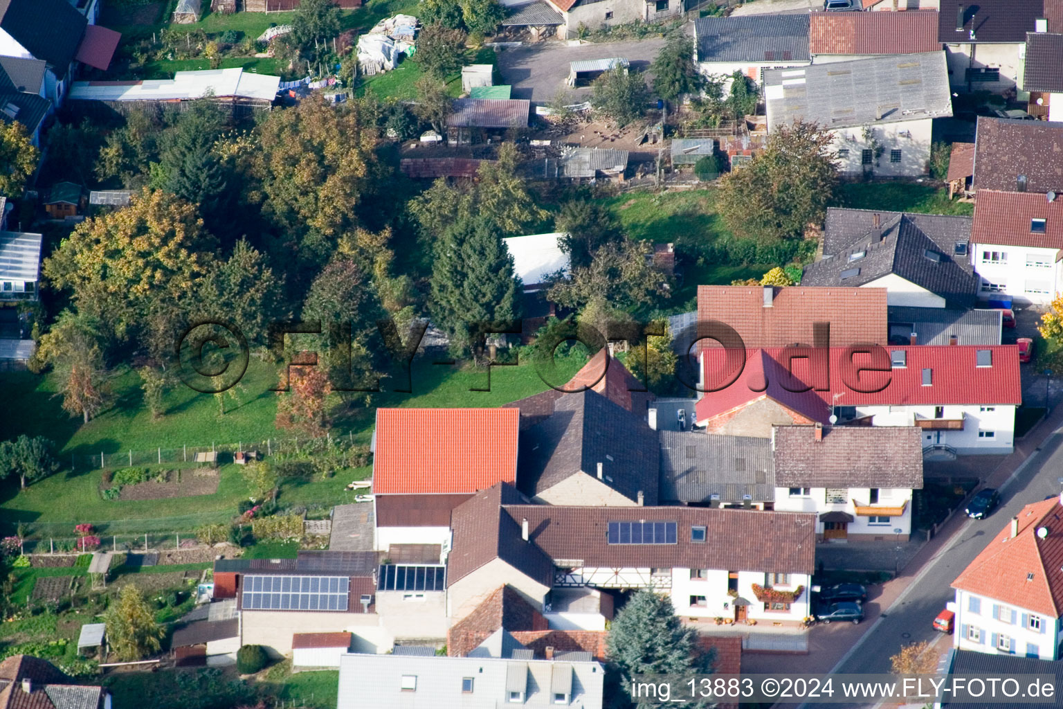 Vue d'oiseau de Quartier Urloffen in Appenweier dans le département Bade-Wurtemberg, Allemagne