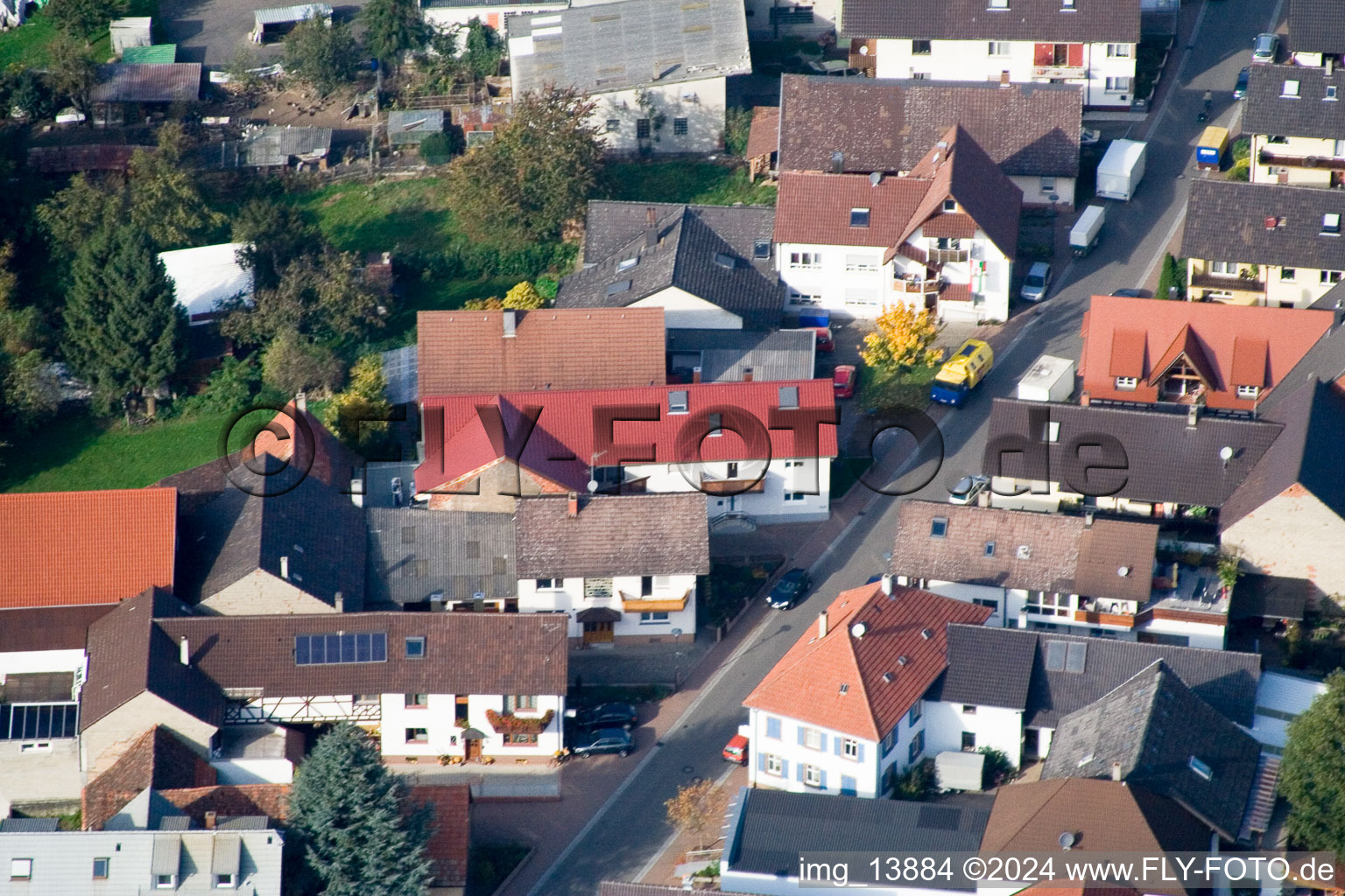 Quartier Urloffen in Appenweier dans le département Bade-Wurtemberg, Allemagne vue du ciel