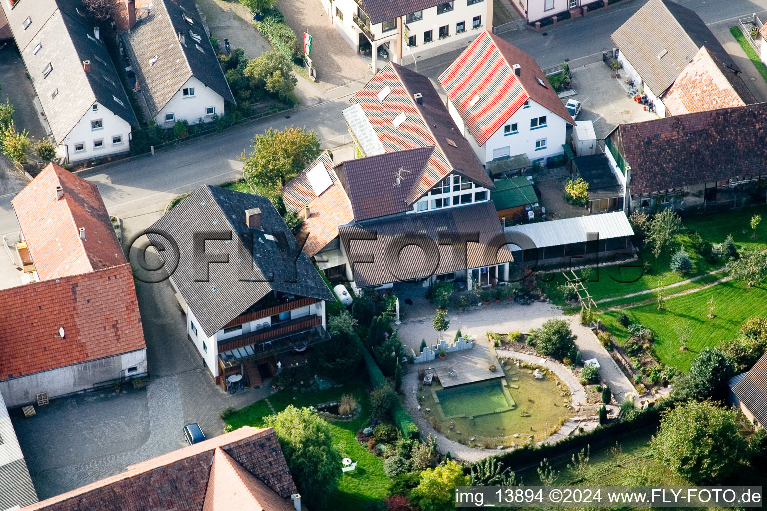 Vue aérienne de Quartier Urloffen in Appenweier dans le département Bade-Wurtemberg, Allemagne