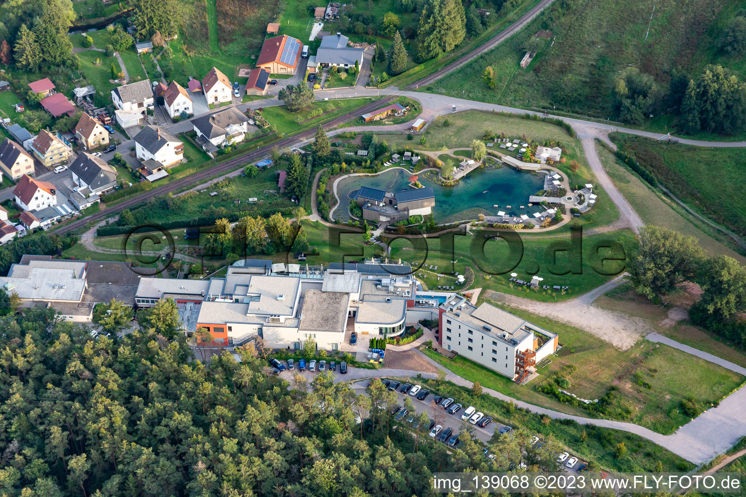 Vue aérienne de STATION THERMALE FORESTIÈRE PFALZBLICK à Dahn dans le département Rhénanie-Palatinat, Allemagne