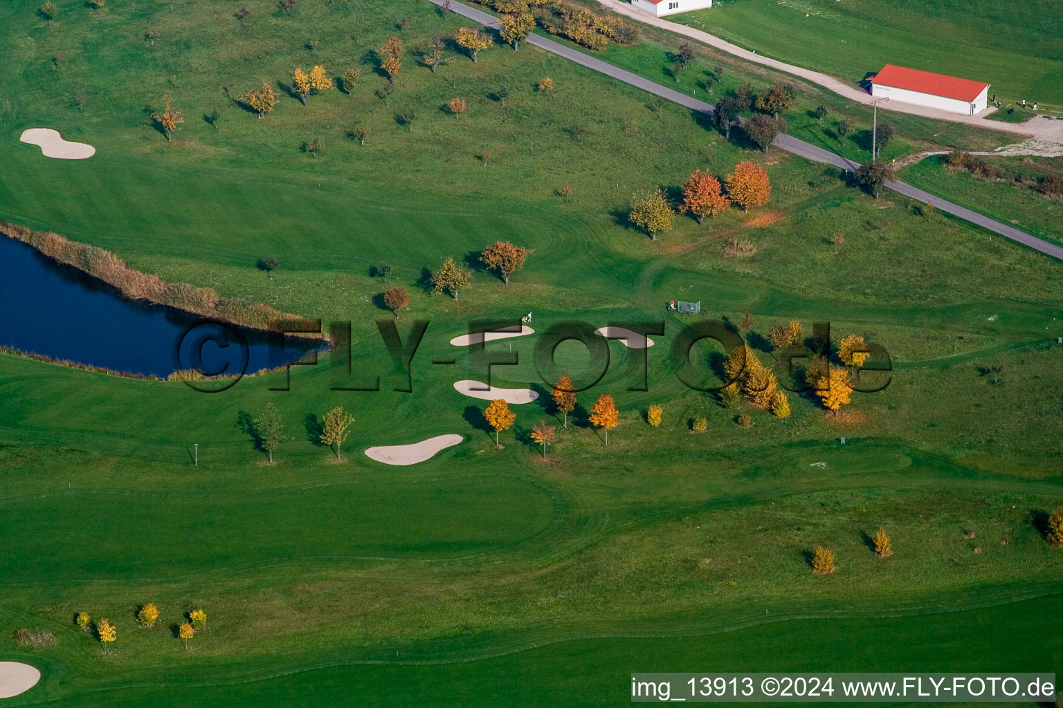 Vue d'oiseau de Club de golf Urloffen eV à le quartier Urloffen in Appenweier dans le département Bade-Wurtemberg, Allemagne