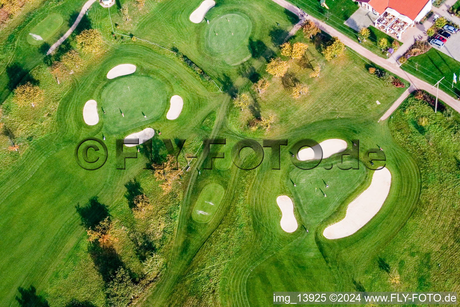 Vue aérienne de Club de golf Urloffen eV à le quartier Urloffen in Appenweier dans le département Bade-Wurtemberg, Allemagne