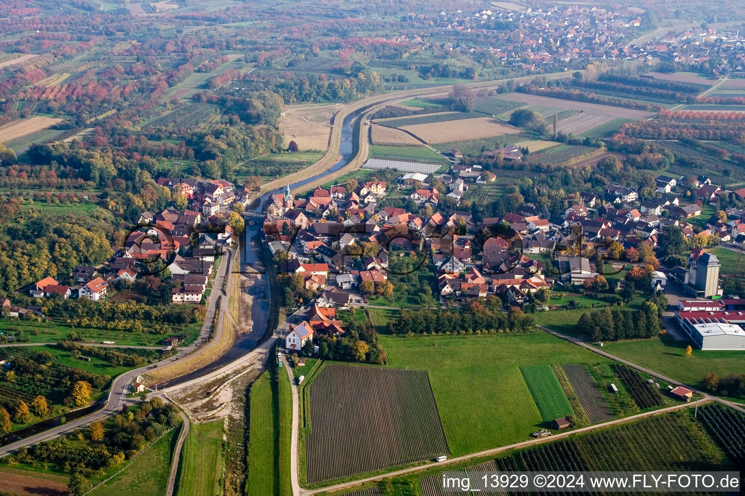 Vue aérienne de Quartier Erlach in Renchen dans le département Bade-Wurtemberg, Allemagne