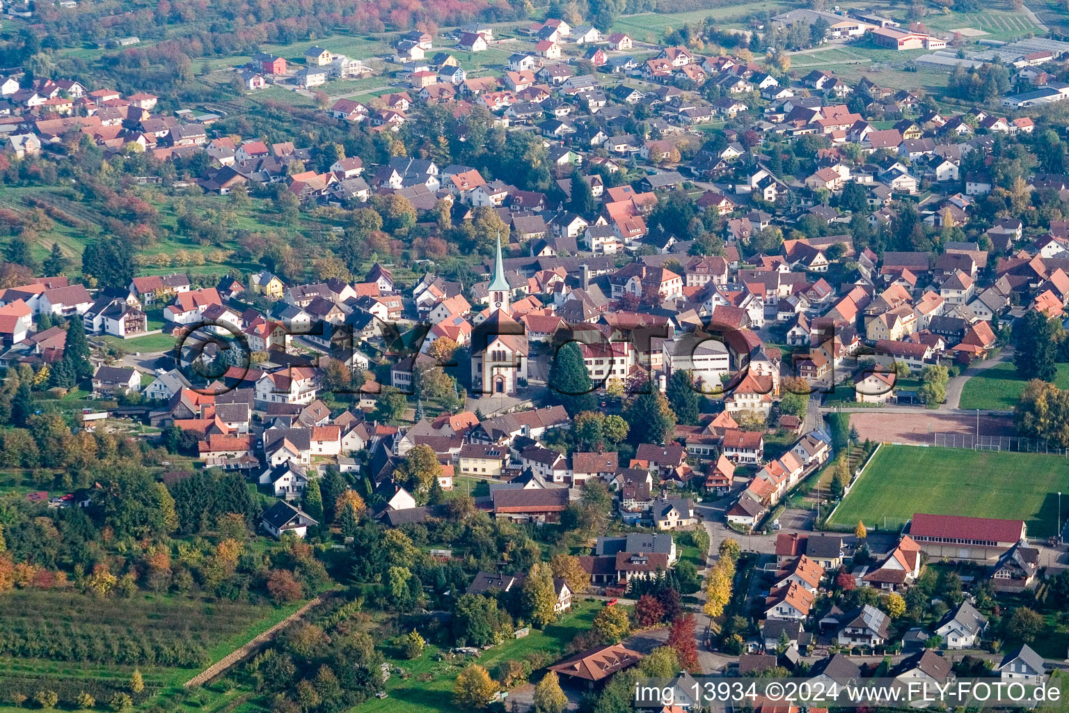 Photographie aérienne de Quartier Ulm in Renchen dans le département Bade-Wurtemberg, Allemagne