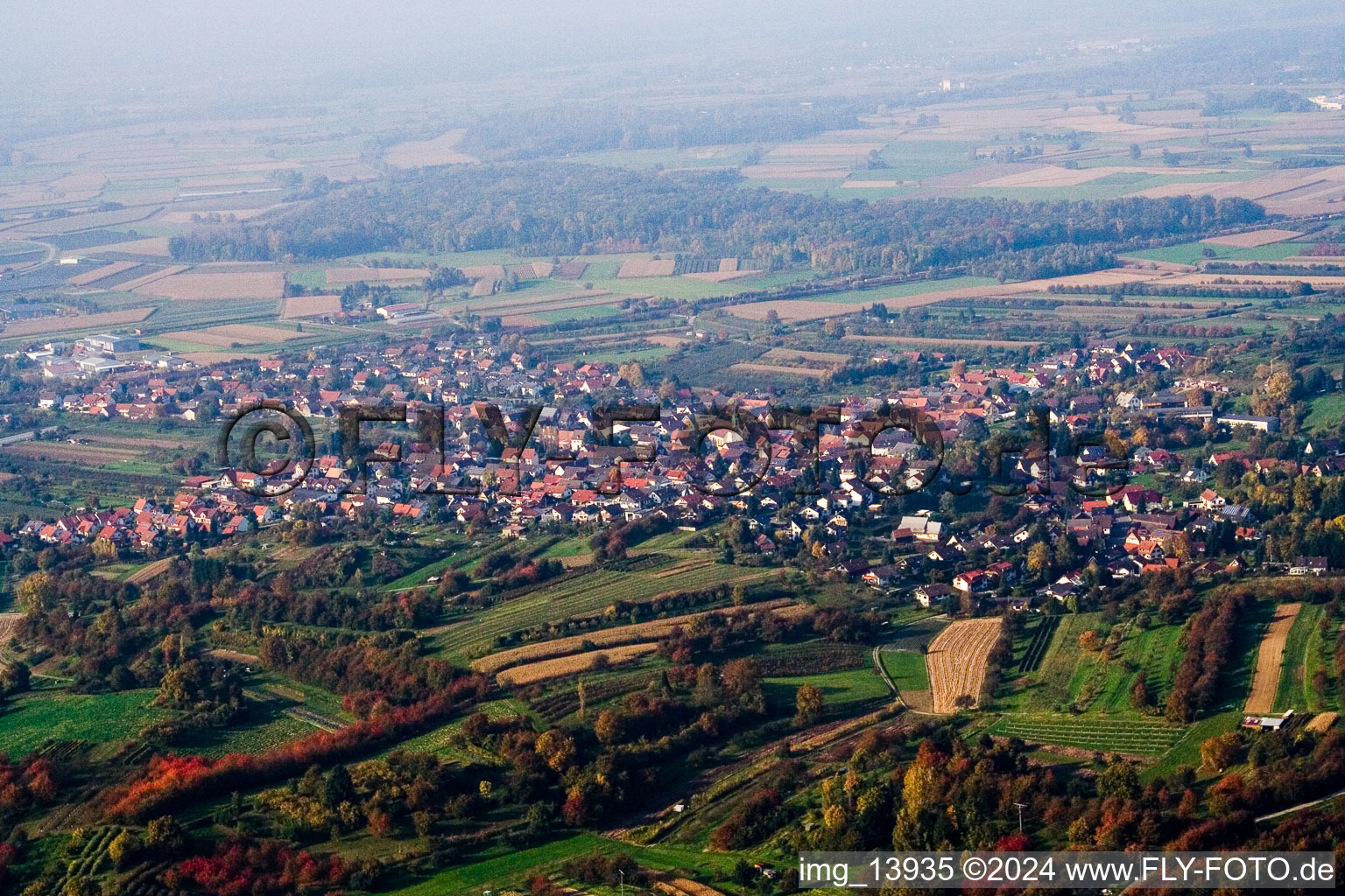 Vue oblique de Quartier Ulm in Renchen dans le département Bade-Wurtemberg, Allemagne